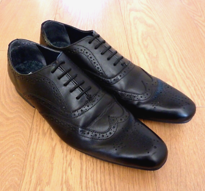 Next black brogues sales
