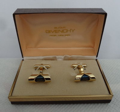Vintage Boutons Manchettes GIVENCHY dans Boîte Bijoux Givenchy