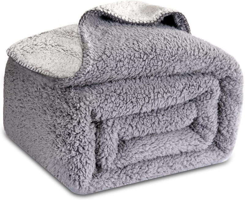 Sherpa Thick Blanket, Double Side Sherpa Fleece Blanket, Cozy Warm Sherpa Throw