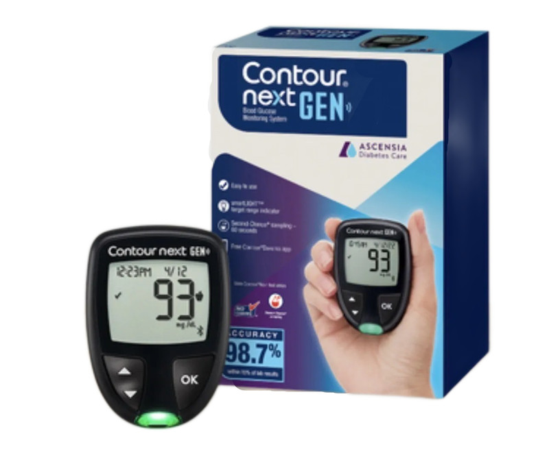Contour Next Gen Blood Glucose Meter Monitoring System Strips Lancets