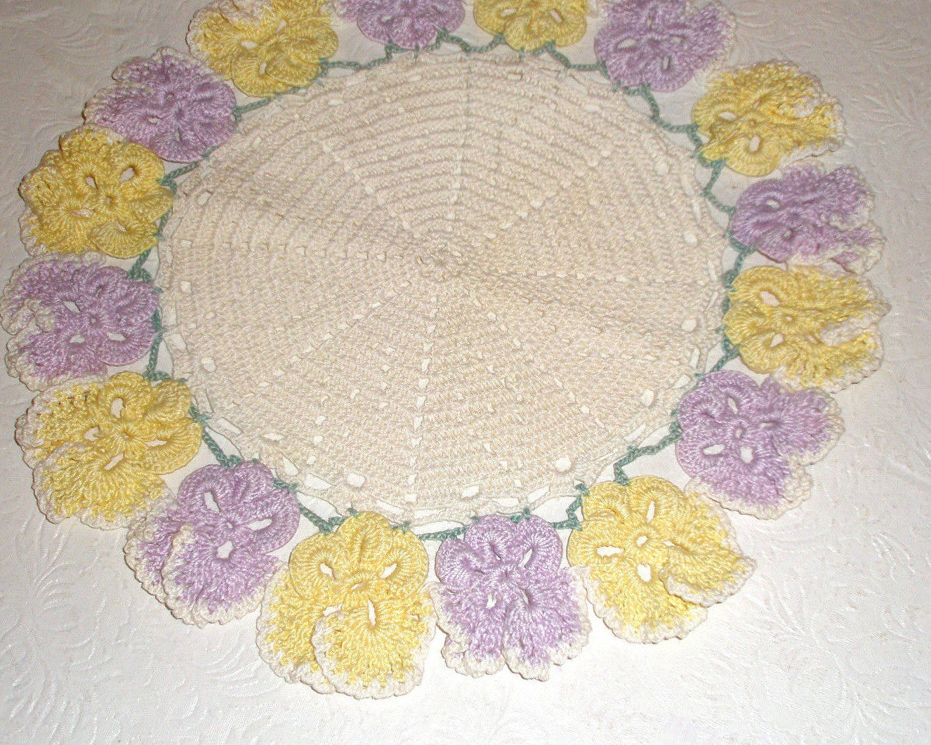 Vintage Hand Crocheted Doily 10
