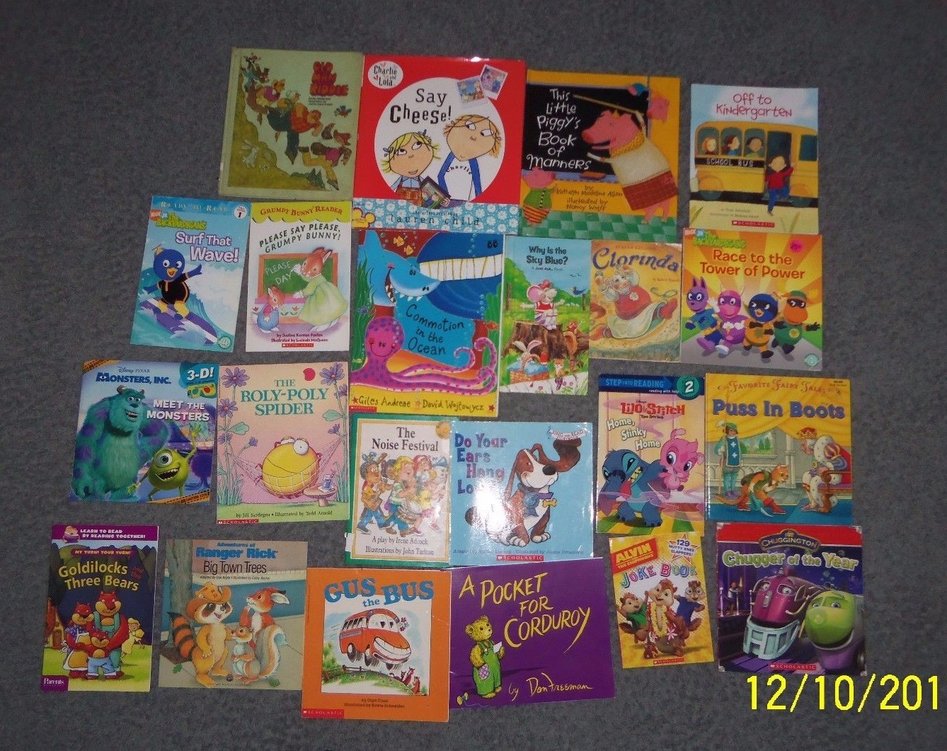 22 -children's books Charlie Lola Backyardigans Old Man Riddle Monsters 3-D Ink