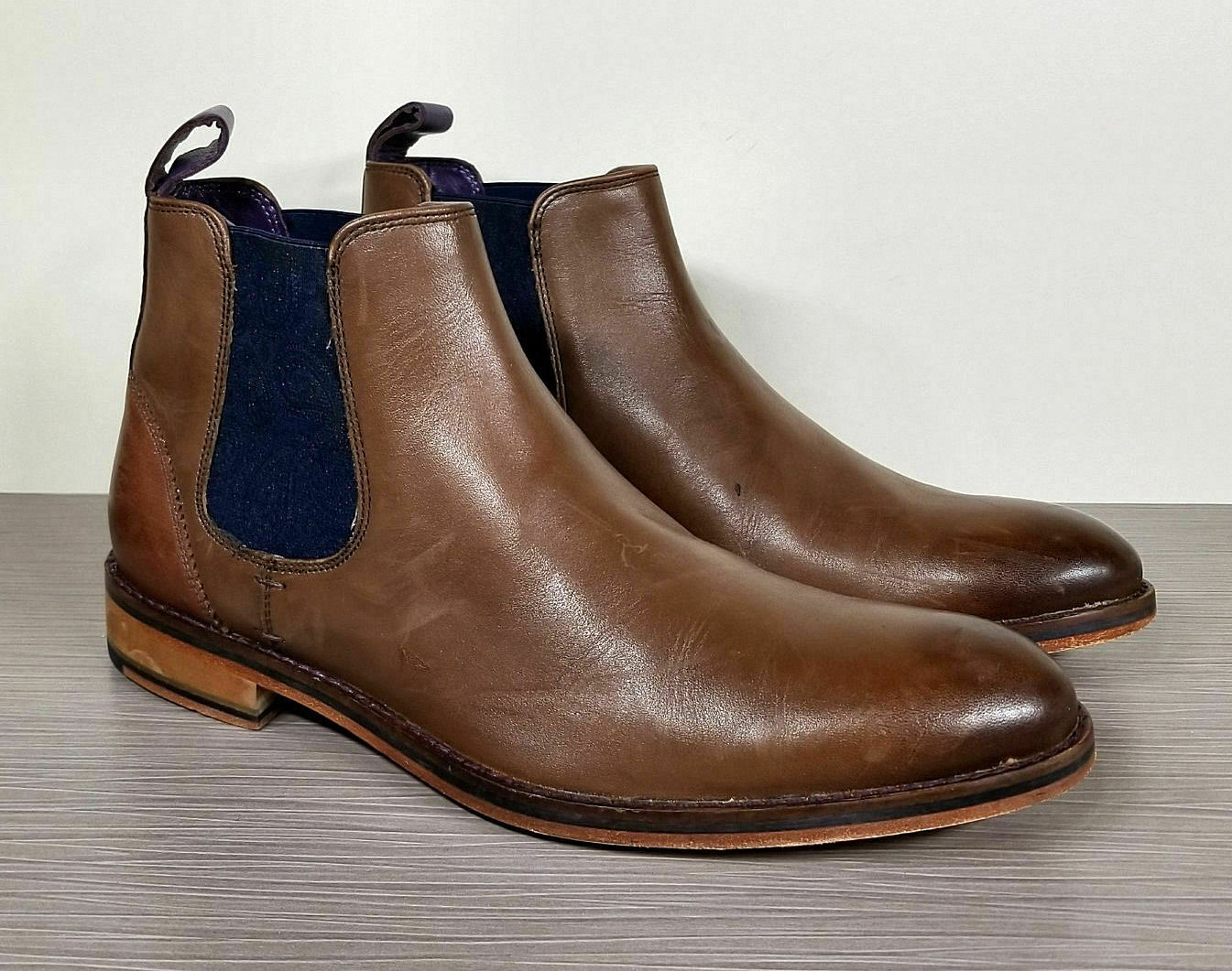 Ted Baker 'Camroon 4' Chelsea Boot, Brown Leather, Mens Size 7 / 40