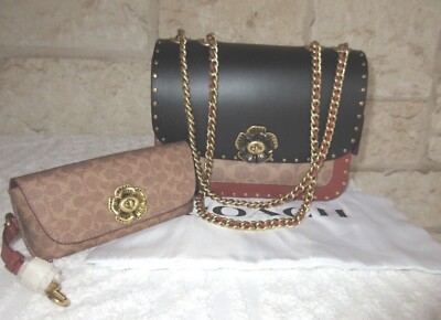 Coach Madison MD Shoulder Bag Tea Rose Turnlock Rivets Set or individual Choices