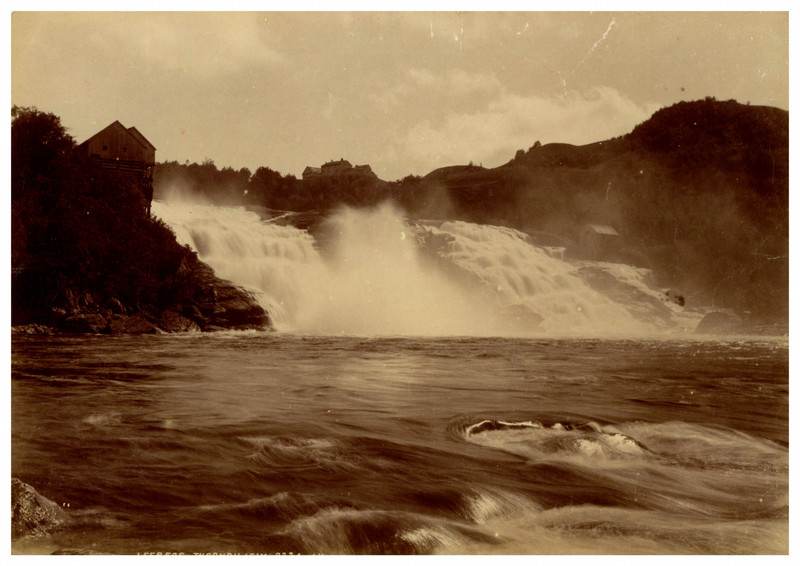 Norge, Trondhjem, Domkirken, Nedre Lerfos Vintage Albumen Print Tirage Albumin