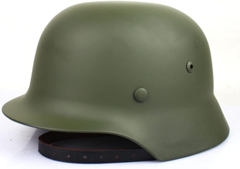 Green WW2 German Elite Wh Army M35 M1935 Steel Helmet Stahlhelm