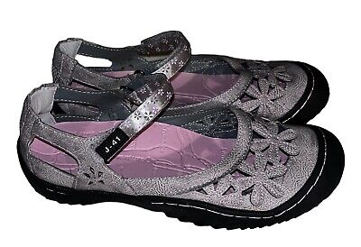 J-41 Adventure On Women s 6M Orchid Mary Jane Floral Vegan Taupe Outdoor Shoes