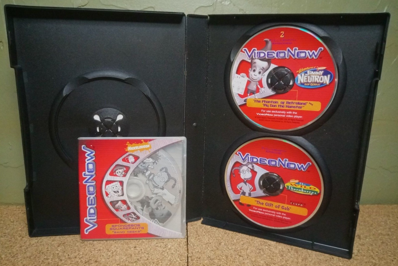 VIDEONOW ~ NICKELODEON 3-DISC PACK ~ PRE-OWNED with EXTRA DISC ~ VERY GOOD