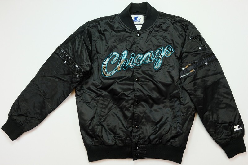 chicago bulls satin starter jacket