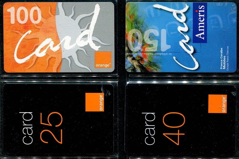 France Caraibes - Mobile / Orange - 4 Cartes