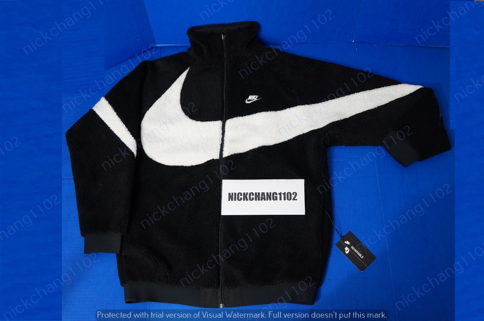 swoosh fullzip reversible jacket