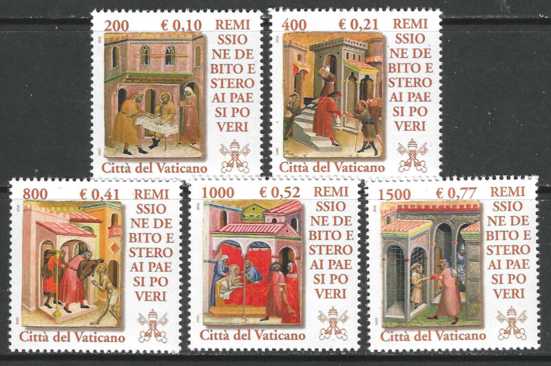 Vatican City # 1191 - 1195 MNH Complete Set, PO Fresh!! (
