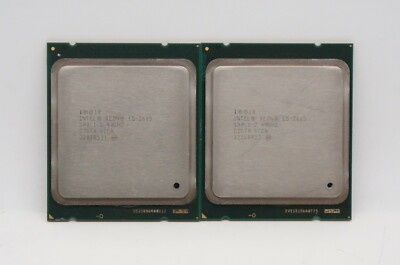 Lot of 2 Intel Xeon 8 Core E5-2665 2.40GHz 20MB 8GT/s SR0L1 Socket LGA2011 CPU