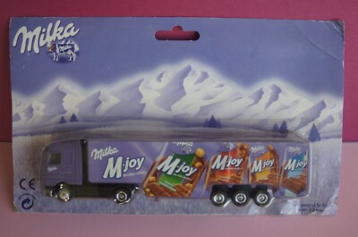 PROINO #1/87  SEMI REMORQUE MERCEDES ACTROS PUB MILKA M-JOY TRUCK 2002