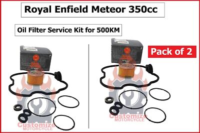 Royal Enfield ''Meteor 350cc'' ''Oil Filter Service Kit for 500KM / Pack of 2 Pcs''