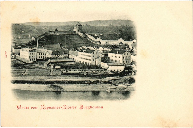 Cpa Ak Burghausen Kapuziner Kloster Germany (1401220)