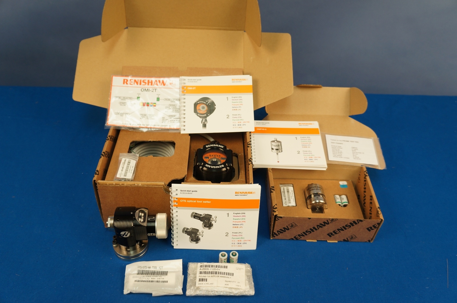 Renishaw HAAS MAZAK Machine Tool WIPS Kit OMP40-2 OTS 1/2AA OMI-2T wIth Warranty