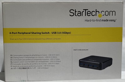 NEW StarTech HBS304A24A 4 USB Port Sharing Switch Hub