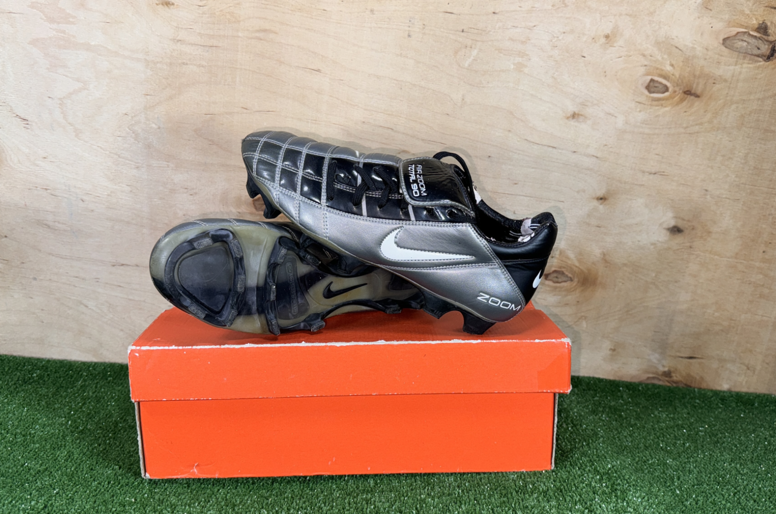 NIKE air zoom Total90 Ⅱ Training Shoes Nike Air Zoom Total 90 II TF Red shoes mens Football/Soccers