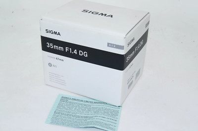Sigma 35mm f/1.4 DG HSM ART Lens for Canon EF NEW in Box