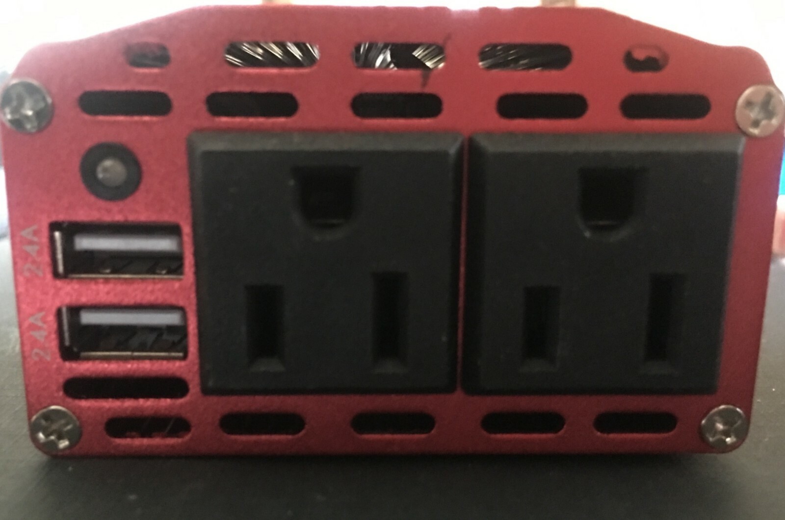 Luxebell 300W Power Car Inverter Dual Charging Ports 110V AC Outlets DC 12V