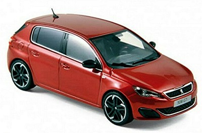 Peugeot 308 Gti 2015 Ultimate Rouge Rouge Métallique 1:43 norev