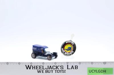 Paddy Wagon Dark Blue 1969 Hot Wheels Mattel Redlines Vintage RL w/ Button NICE!