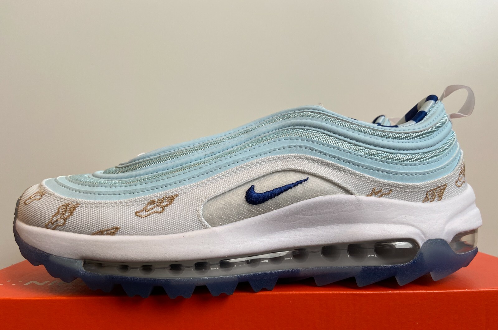 NIKE AIRMAX 97 ナイキエアマックck1220-400ゴルフシューズ Nike Air Max 97 Golf NRG Wing It Obsidian 2020 Size 6 Brand