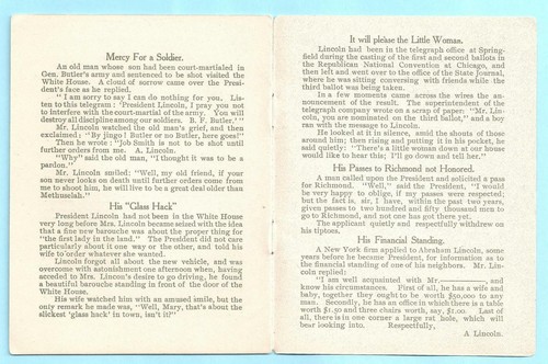 1908 Abraham Lincoln His Life Sayings And Speeches SCARCE  Vintage Booklet