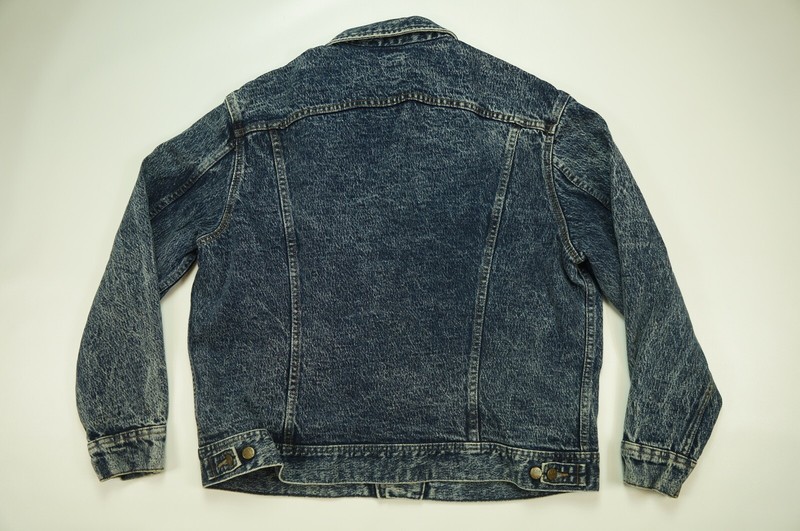 vintage denim jacket vintage Lee jacket thrashed denim 1980s distressed Lee Riders oversize denim jacket XL