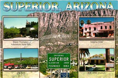 Vintage Postcard 4x6- Attractions, Superior, AZ s