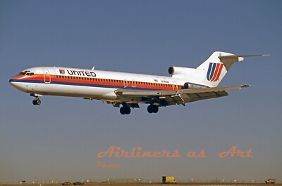 United Airlines Boeing 727-222 N7463U at DEN in January 1995 8''x12'' Color Print