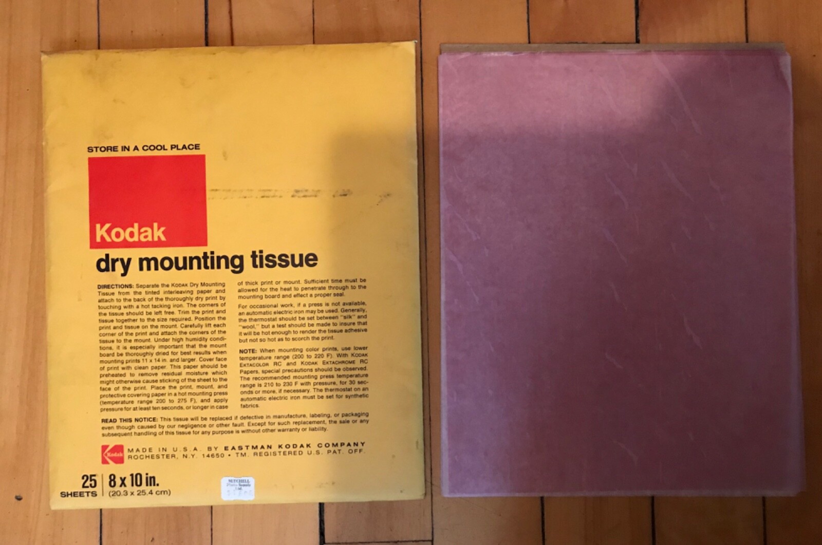 Vintage CIBACHROME Color Print Material/Manual, Kodak Dry Mount Kindermann Light