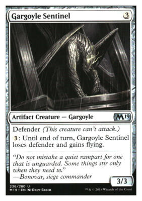 Gargoyle Sentinel Core Set 2019 MTG - NM+
