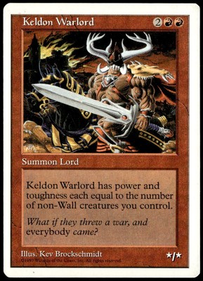 Magic: The Gathering Fourth Edition Keldon Warlord