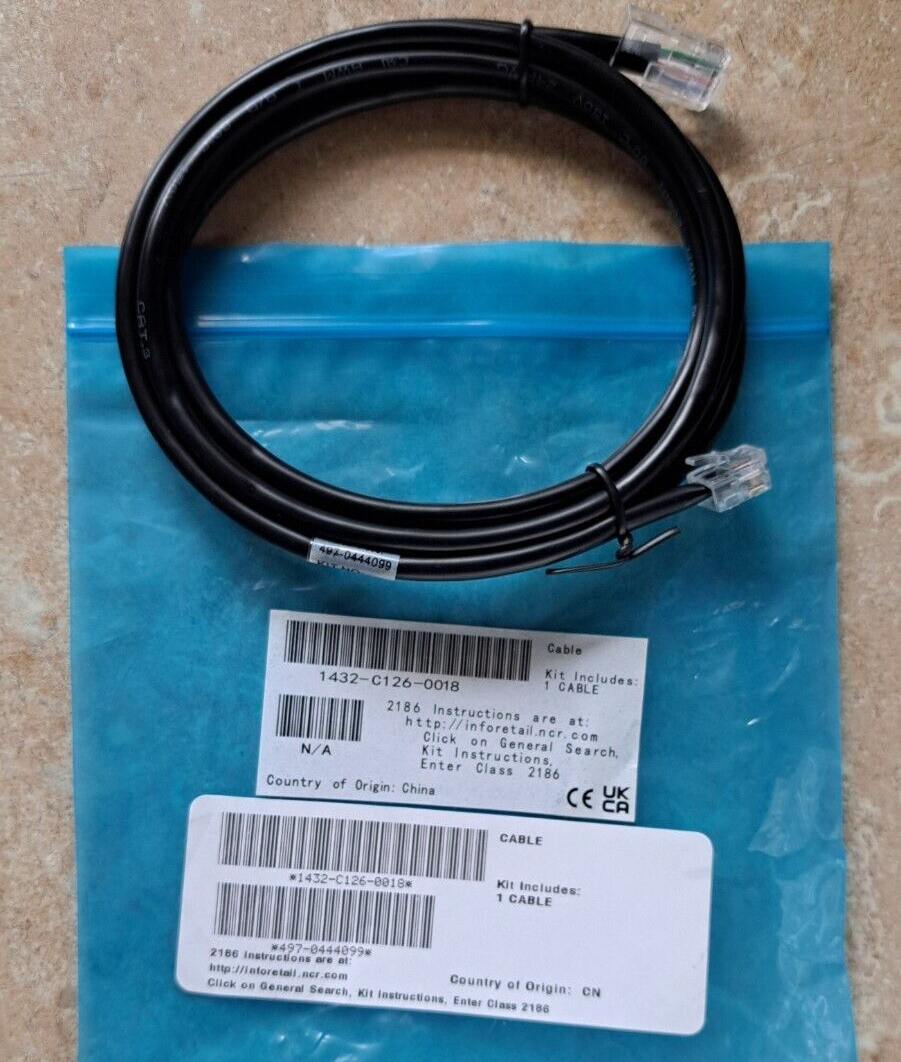 NCR 1432-C126-0018 497-0444099 CD-096A Kick Cable for 2186 NCR 1432-C126-0018 497-0444099 CD-096A Kick Cable for 2186