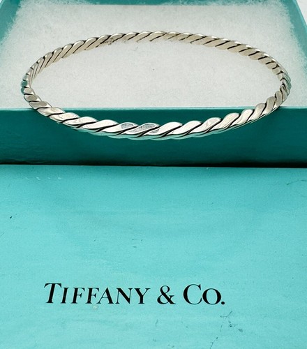 Authentic Vintage Tiffany & Co Sterling Silver Braided
