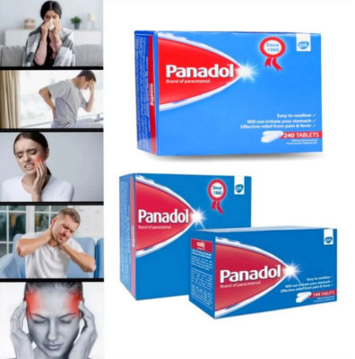 Panadol 500mg Paracetamol Relief for Headache Toothache Pain Fever 240 Tablets