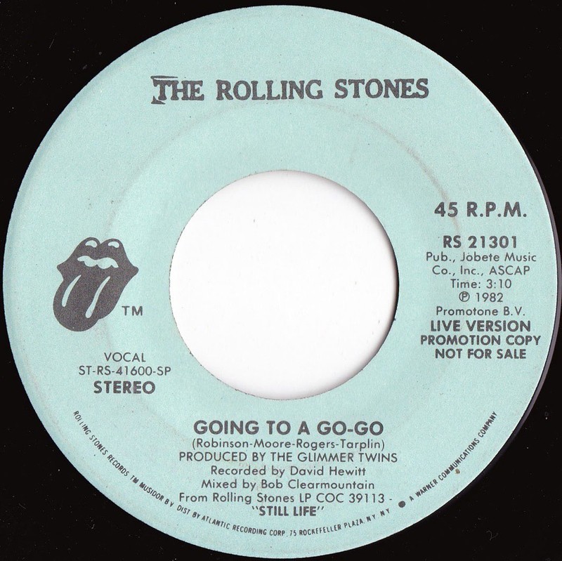 Rolling Stones Orig Us Promo 45 Going To A Go Go Live Version Vg Rs Ebay