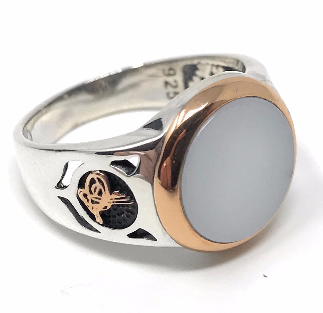 Handmade Unique 925k Sterling Silver White Onyx Stone Men S Ring Us Seller K44r Ebay