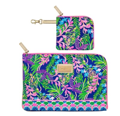 Lilly Pulitzer iPad Tablet Tech Pouch Set How You Like Me Prowl NWT