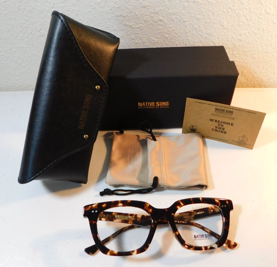 BRAND NEW NATIVE SONS SALINGER HONEY TORTOISE 51.4/20.4 W