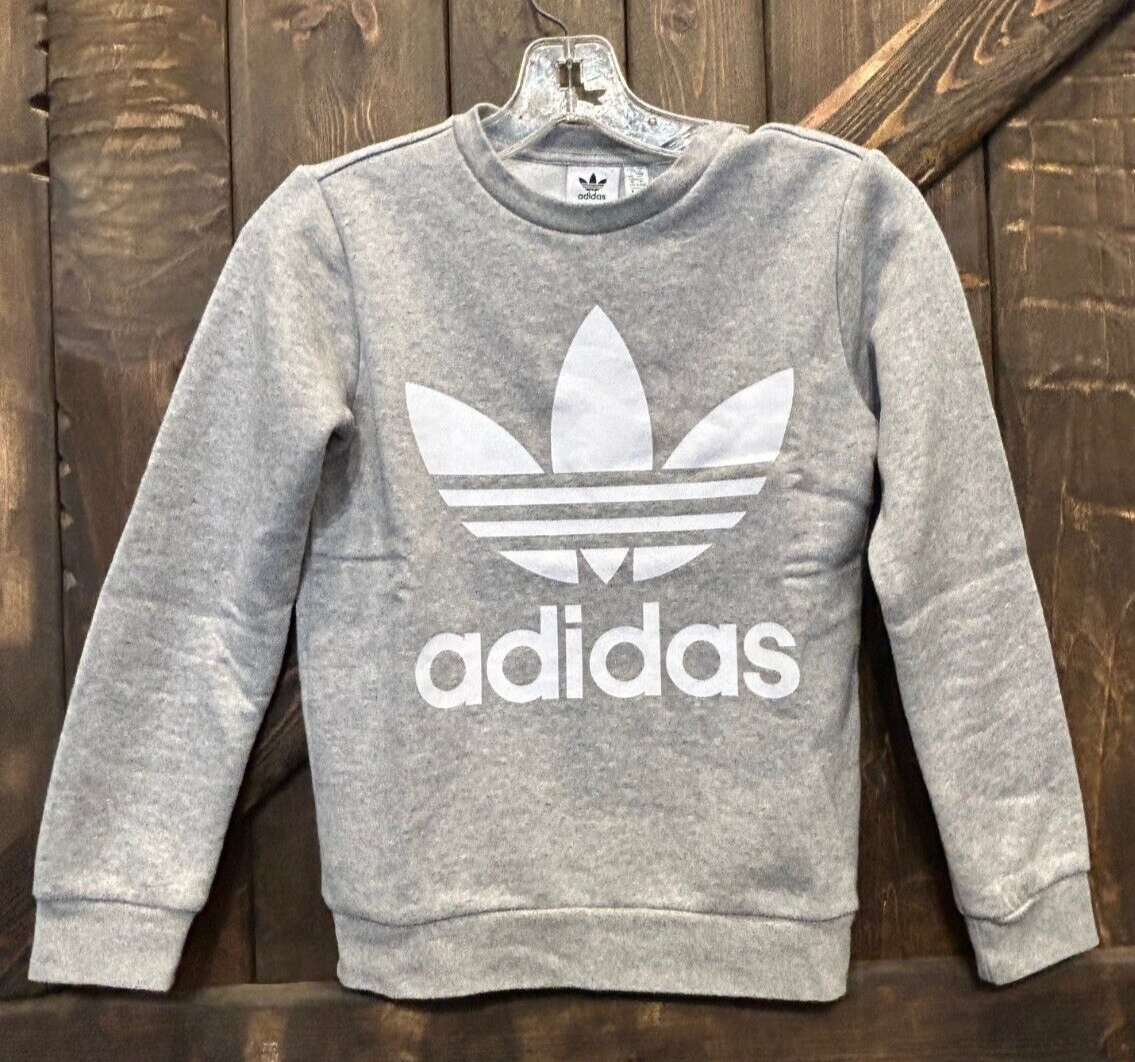 Adidas Boys Big Fleece Crew DH2706 - Size Small | eBay