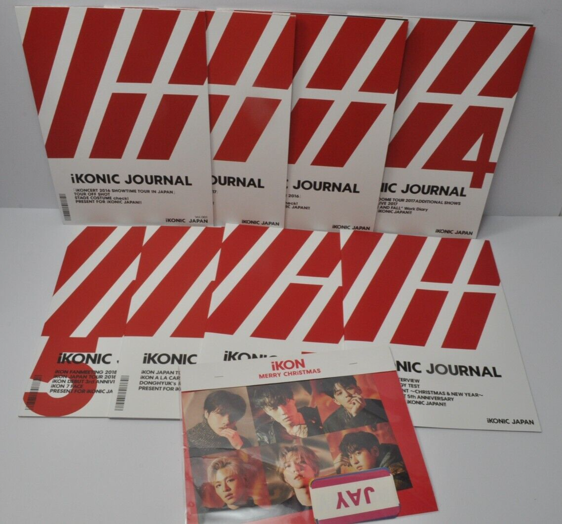 ikon ポストカード IKON iKONIC JOURNAL Japan Fan club magazine Vol.1-8