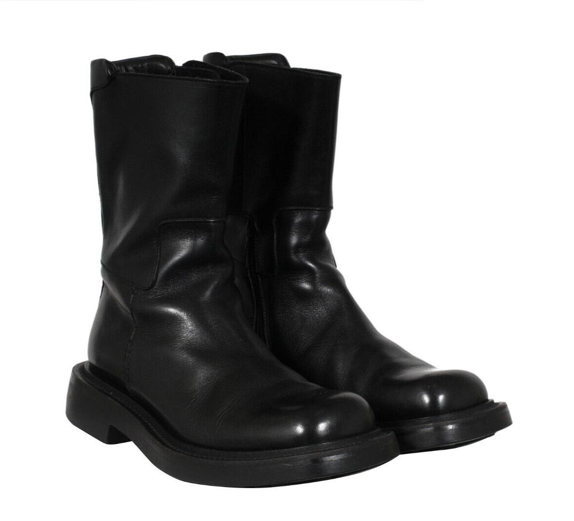 Prada Aw99 Vintage Square Toe Boots US 8 UK 7 Black Leather Prada Aw99 Vintage Square Toe Boots US 8 UK 7 Black Leather