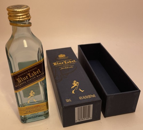 Johnnie Walker 5” BLUE LABEL SCOTCH WHISKY 50ML EMPTY BOTTLE Johnnie Walker 5” BLUE LABEL SCOTCH WHISKY 50ML EMPTY BOTTLE
