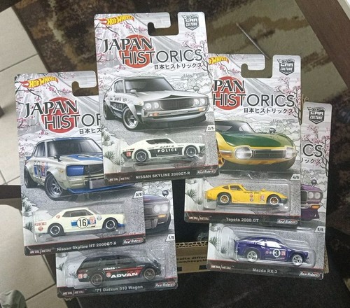 2016 HOT WHEELS- CAR CULTURE- JAPAN HISTORICS SERIES 1- SET