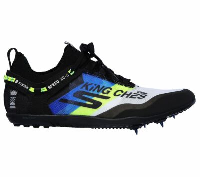 Мужские кроссовки Skechers Go Run Speed XC, черный/синий, 7,5 D, средний размер США