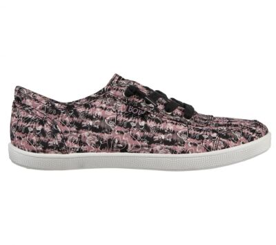 Skechers Women's BOBS B Cute Fur-Tastic Sneakers Black/Purple - 113641-BKPR, Bla