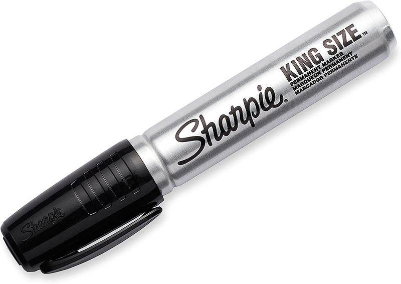 SHARPIE King Size Permanent Marker Large Chisel Tip, Great for Poster Boards, Bl